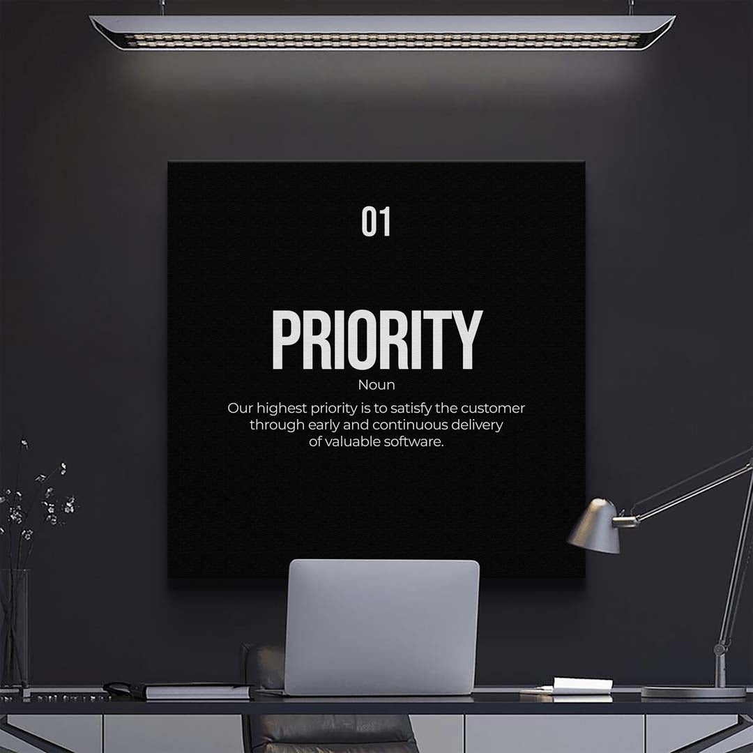 12x Agile Manifesto Principles Print (Simple) TheSuccessCity