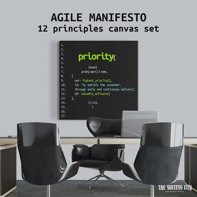 12x Agile Manifesto Principles Print (Code)