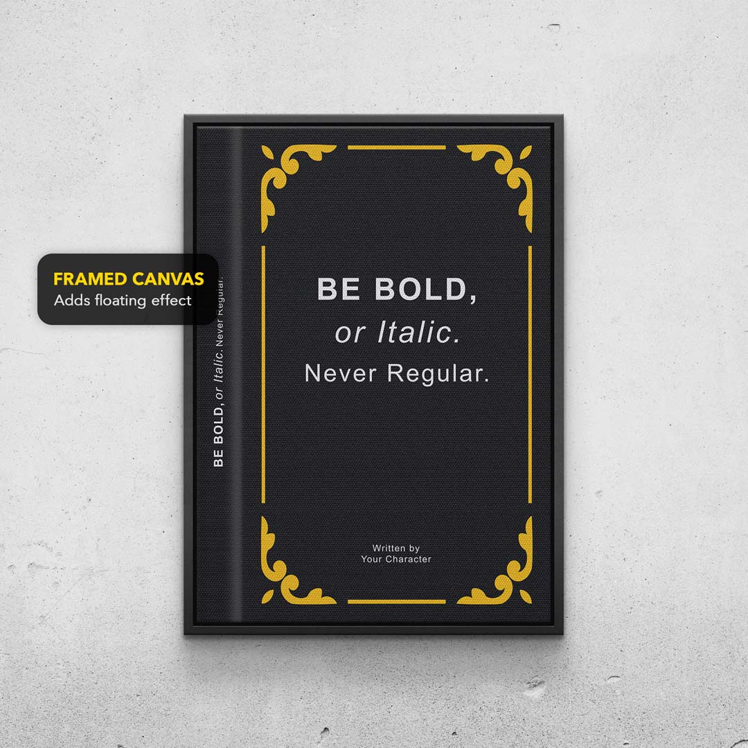 Be Bold Never Regular Print TheSuccessCity