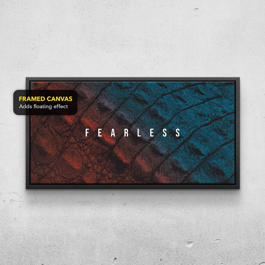 Crocodile Skin - Be Fearless Print (Abstract) TheSuccessCity