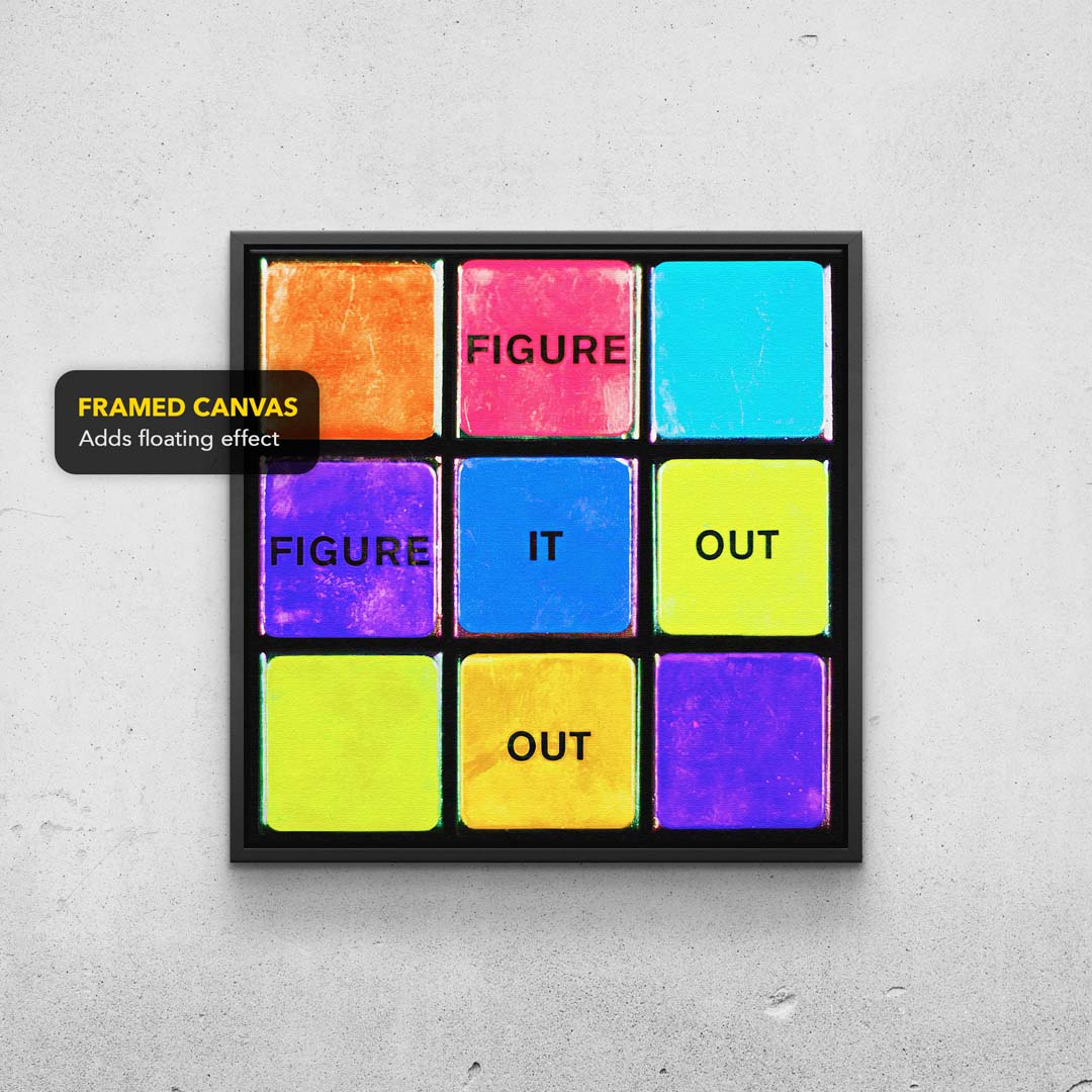 Rubik's Cube - Figure It Out Print TheSuccessCity