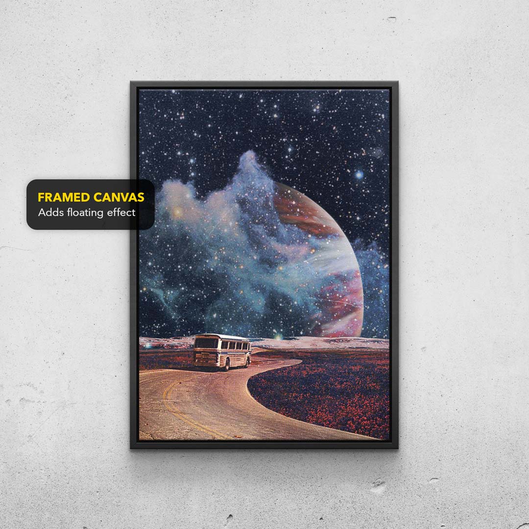 Sci-Fi Vintage Collage 'Dreaming Of Jupiter' Print TheSuccessCity