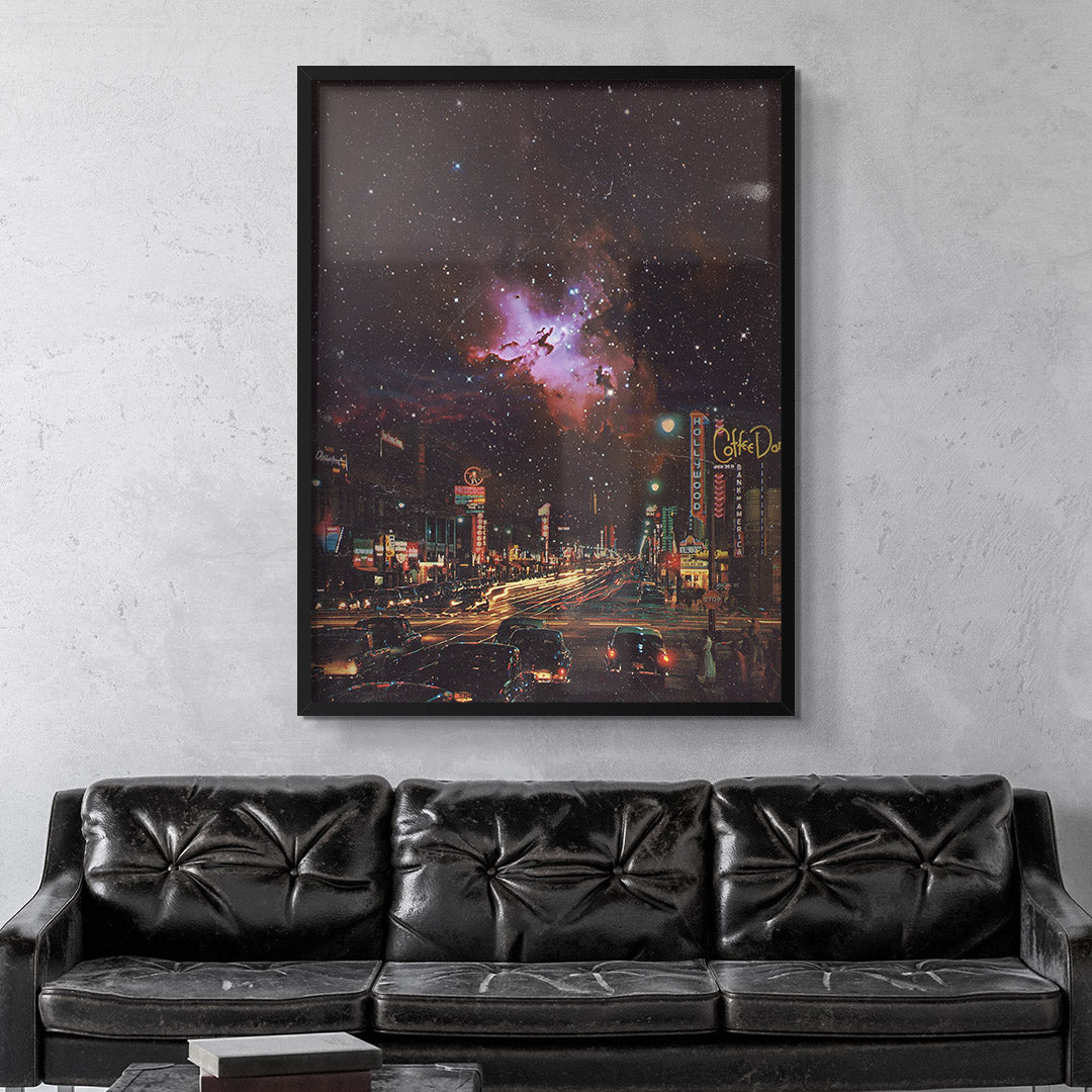 Sci-Fi Vintage Collage 'So Much Universe But So Little Time' Print TheSuccessCity