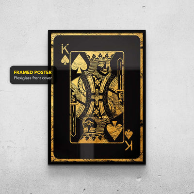King Of Spades - Gold Print TheSuccessCity