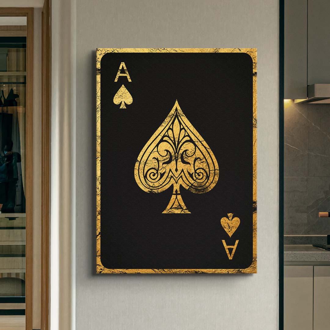 Ace Of Spades - Gold Print TheSuccessCity