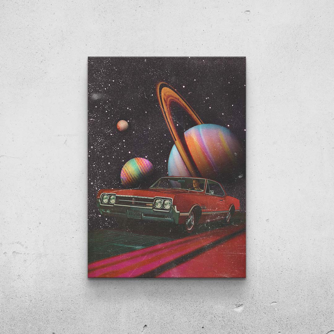 Sci-Fi Vintage Collage 'Driver's Dream' Print TheSuccessCity