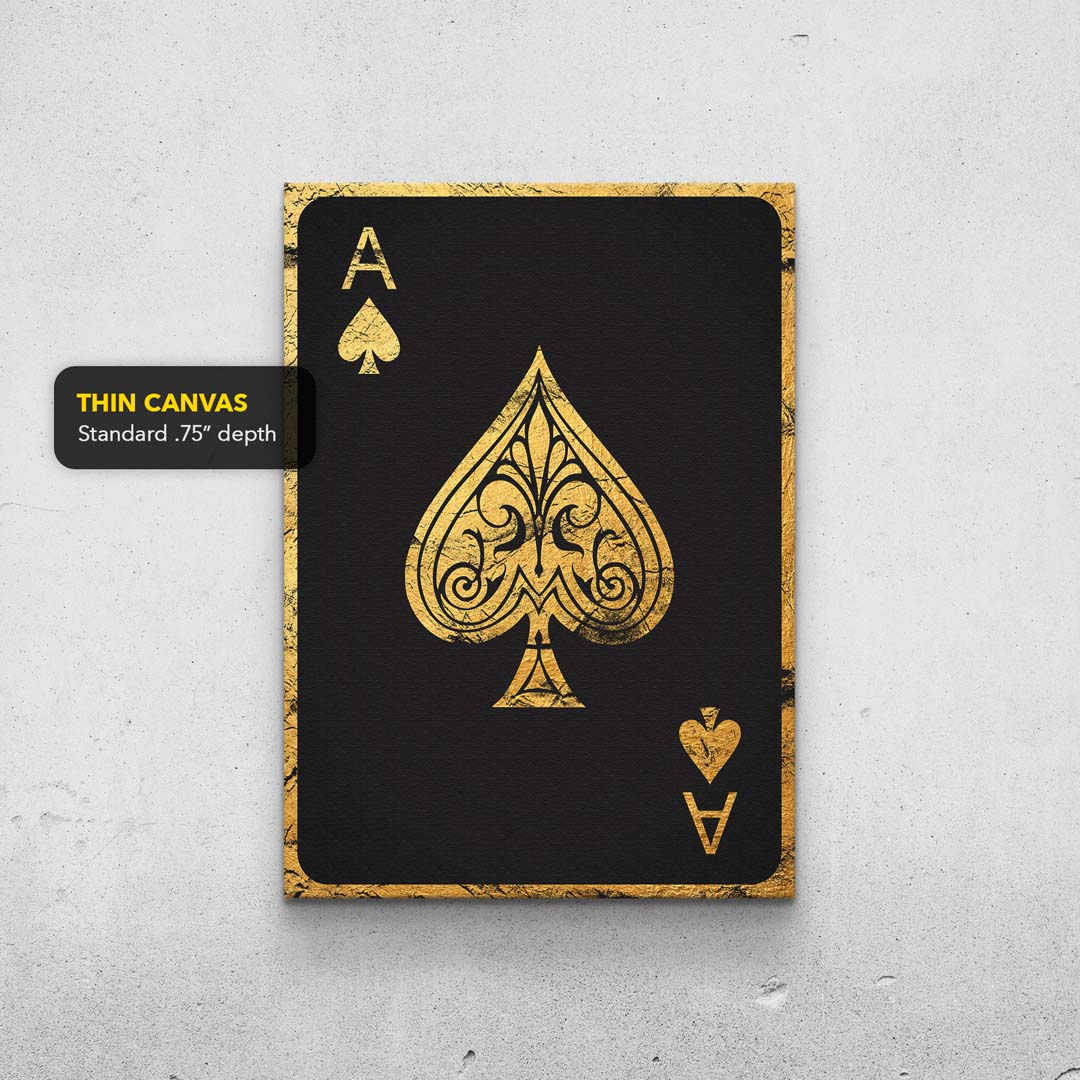 Ace Of Spades - Gold Print TheSuccessCity
