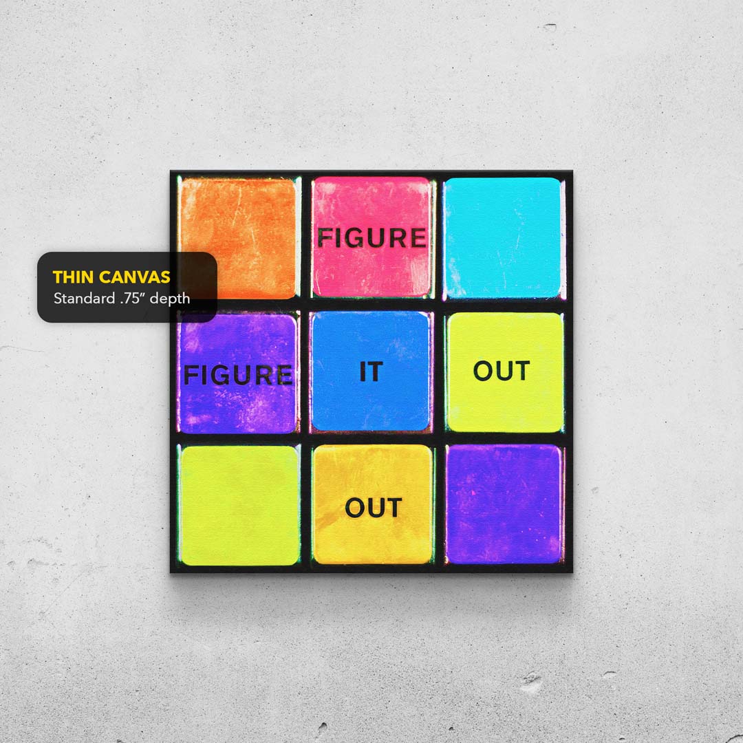 Rubik's Cube - Figure It Out Print TheSuccessCity