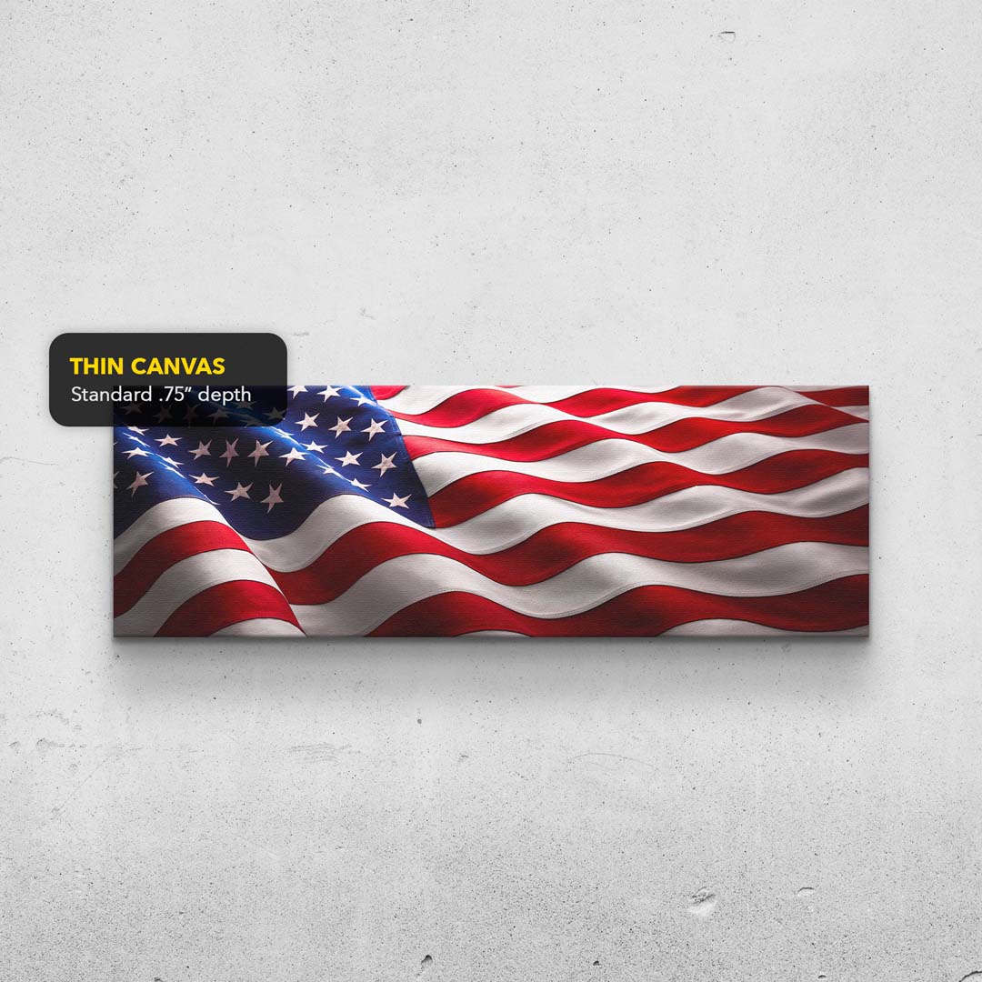 US Flag Panorama Print TheSuccessCity