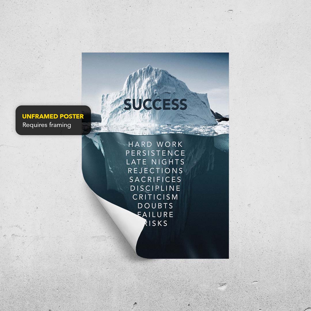 Success Iceberg Print TheSuccessCity